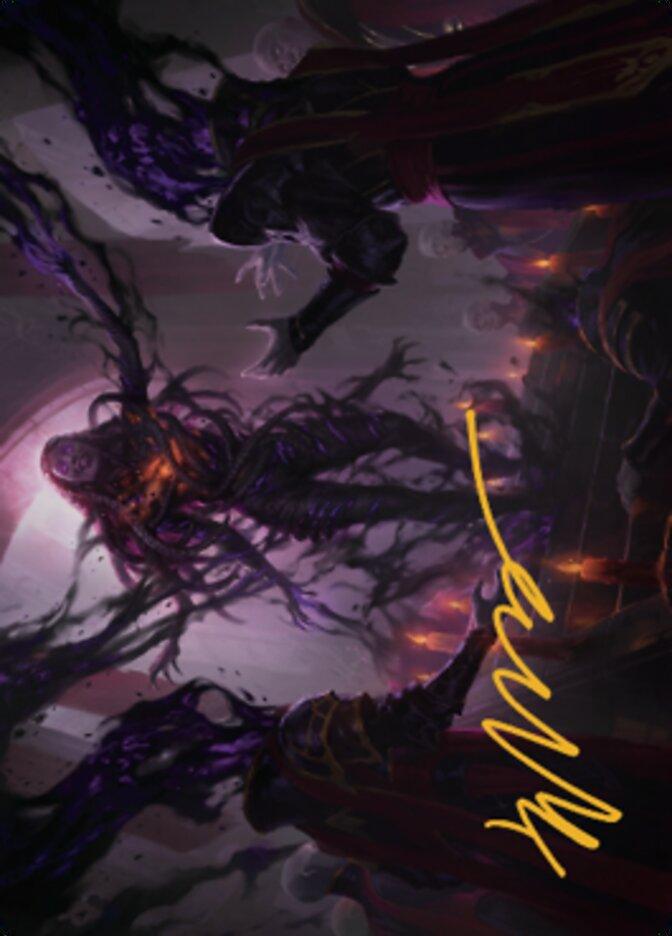 Braids, Arisen Nightmare Art Card 1 (Gold-Stamped Signature) [Dominaria United Art Series] - La Boîte Mystère ( The Mystery Box)