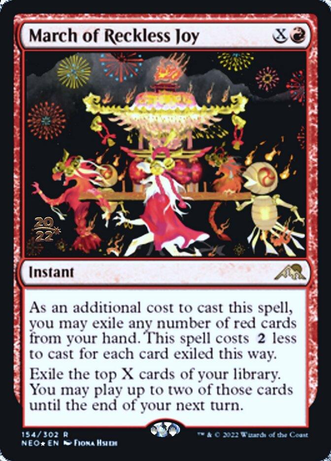 March of Reckless Joy [Kamigawa: Neon Dynasty Prerelease Promos] - La Boîte Mystère ( The Mystery Box)
