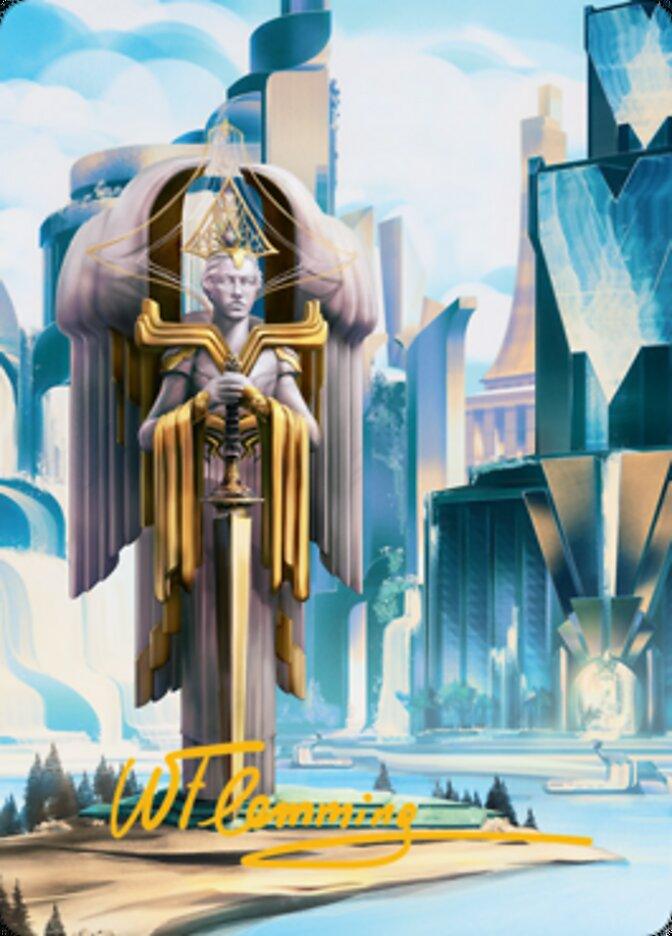 Island Art Card (Gold-Stamped Signature) [Streets of New Capenna Art Series] - La Boîte Mystère ( The Mystery Box)