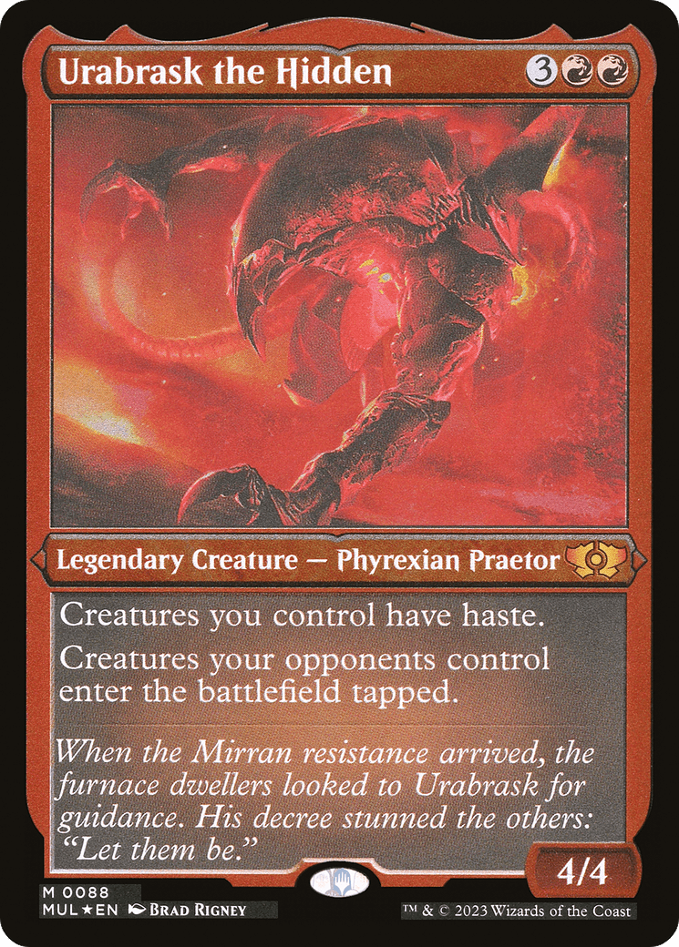 Urabrask the Hidden (Foil Etched) [Multiverse Legends] - La Boîte Mystère ( The Mystery Box)