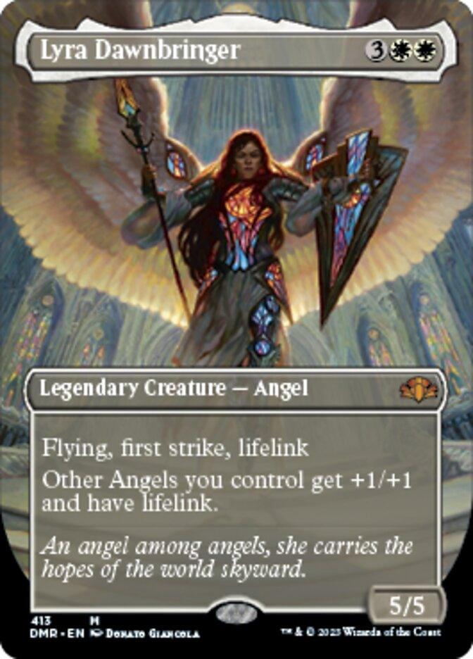 Lyra Dawnbringer (Borderless Alternate Art) [Dominaria Remastered] - La Boîte Mystère ( The Mystery Box)
