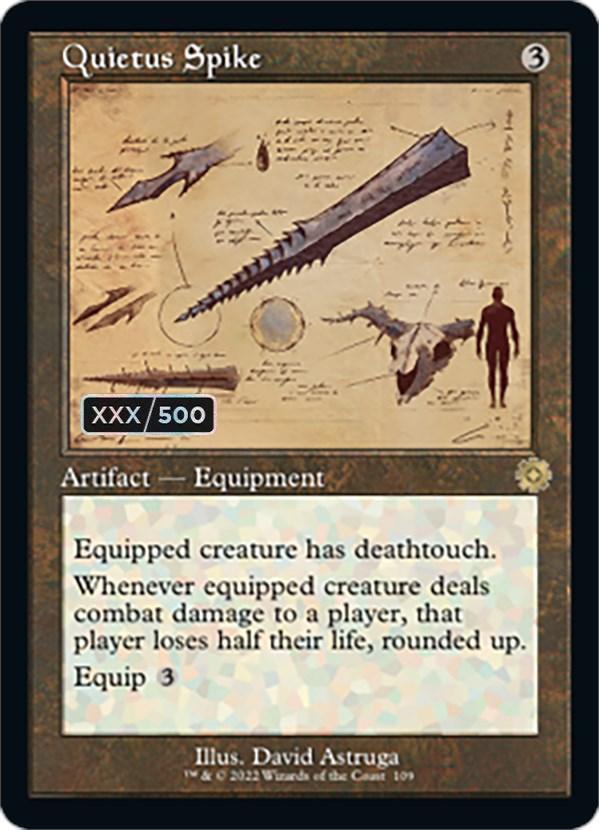 Quietus Spike (Retro Schematic) (Serial Numbered) [The Brothers' War Retro Artifacts] - La Boîte Mystère ( The Mystery Box)