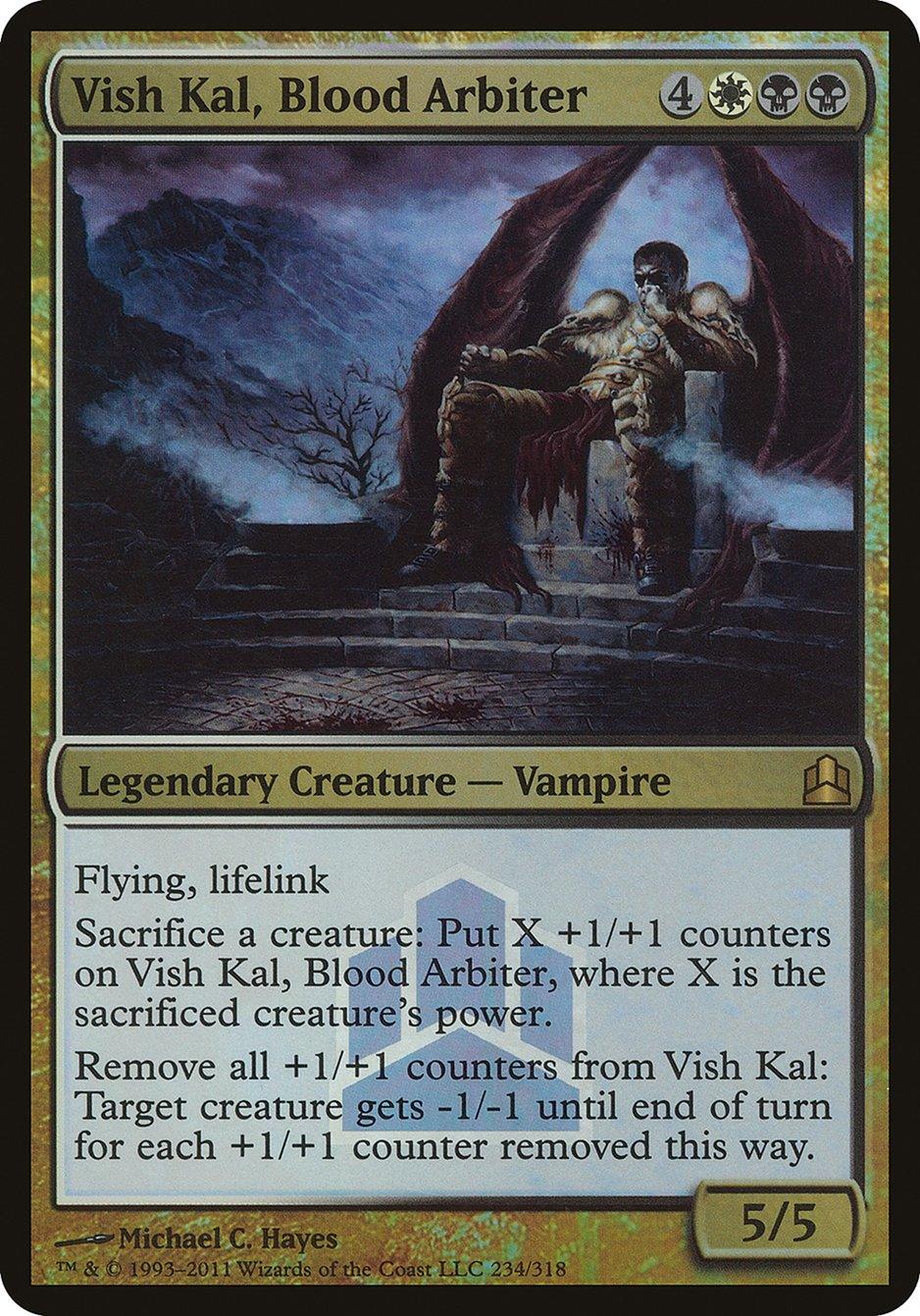 Vish Kal, Blood Arbiter (Launch) (Oversized) [Commander 2011 Prerelease Promos] - La Boîte Mystère ( The Mystery Box)