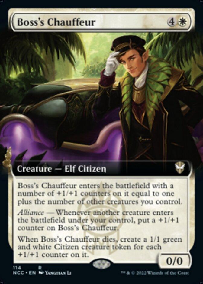 Boss's Chauffeur (Extended Art) [Streets of New Capenna Commander] - La Boîte Mystère ( The Mystery Box)