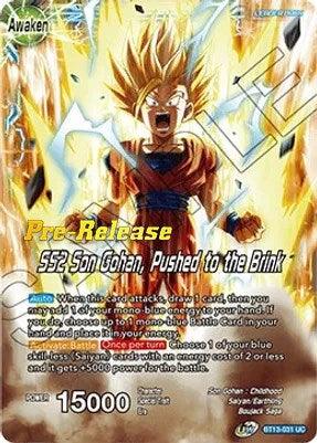 Son Gohan // SS2 Son Gohan, Pushed to the Brink (BT13-031) [Supreme Rivalry Prerelease Promos] - La Boîte Mystère ( The Mystery Box)