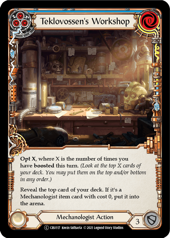 Teklovossen's Workshop (Blue) [U-CRU117-RF] Unlimited Rainbow Foil - La Boîte Mystère ( The Mystery Box)