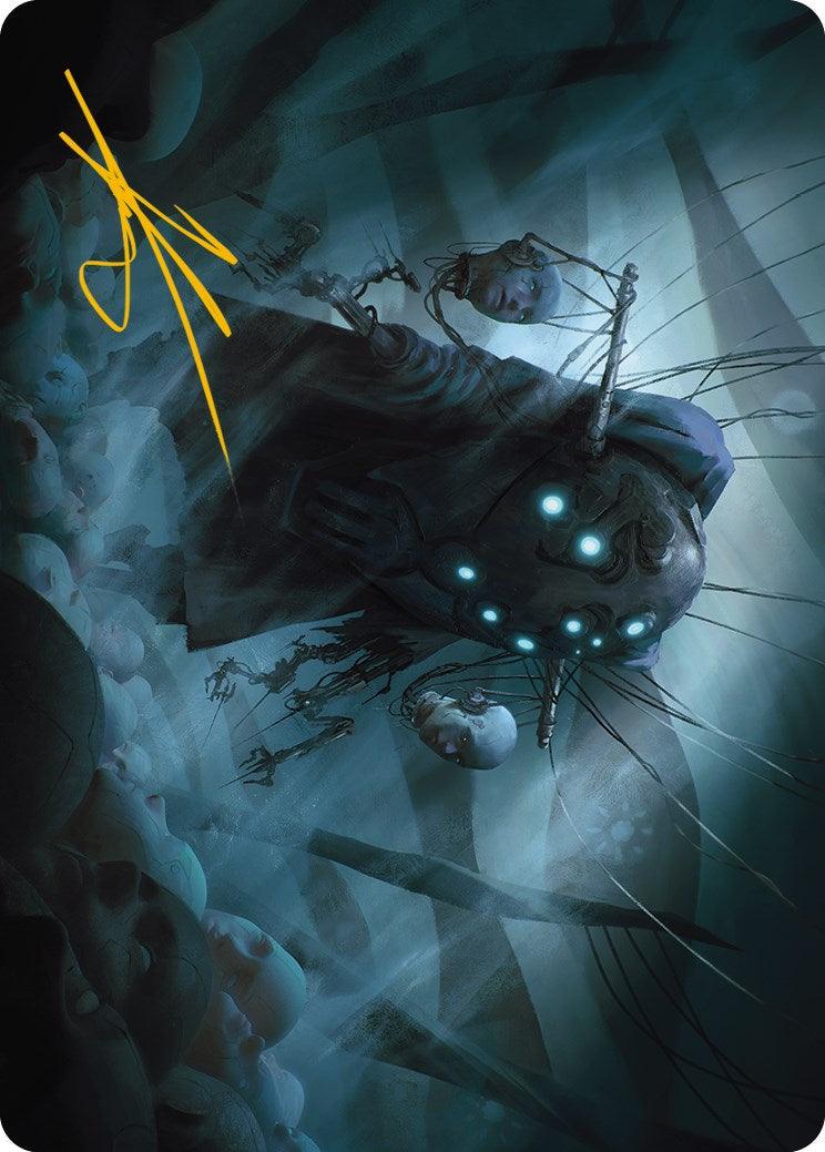Meldweb Curator Art Card (Gold-Stamped Signature) [Phyrexia: All Will Be One Art Series] - La Boîte Mystère ( The Mystery Box)