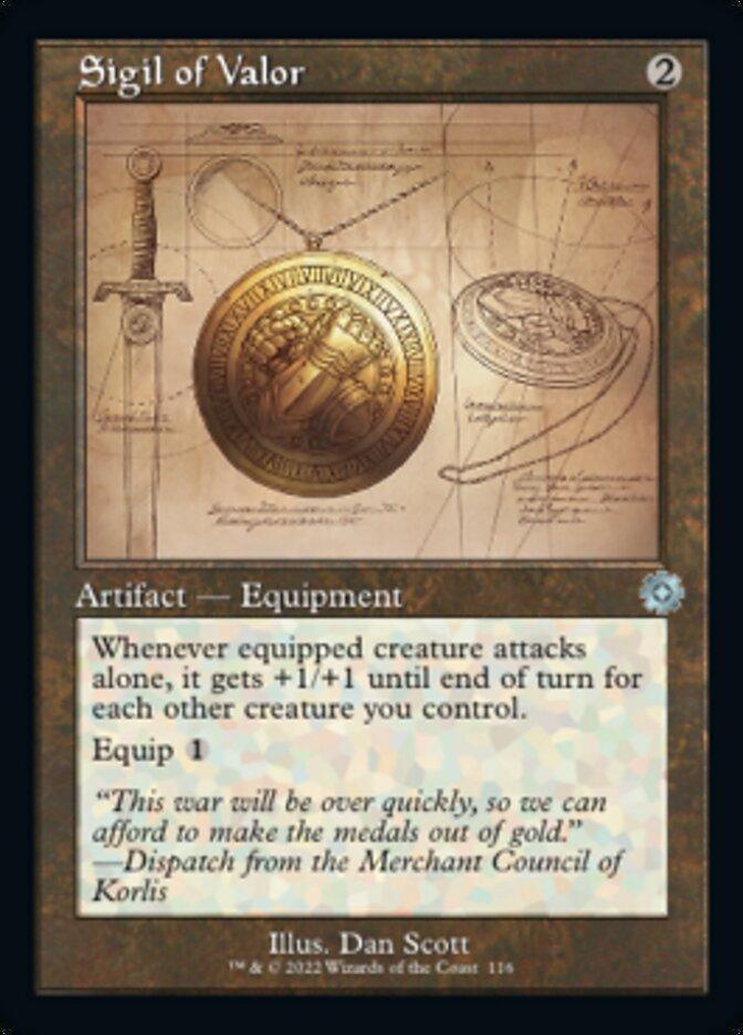 Sigil of Valor (Retro Schematic) [The Brothers' War Retro Artifacts] - La Boîte Mystère ( The Mystery Box)