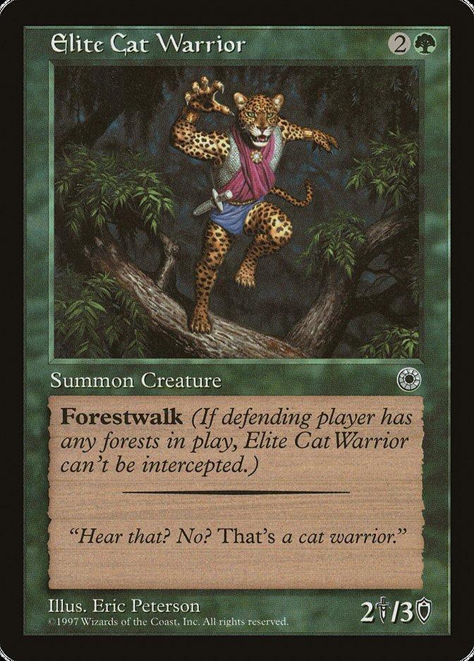 Elite Cat Warrior (With Flavor Text) [Portal] - La Boîte Mystère ( The Mystery Box)
