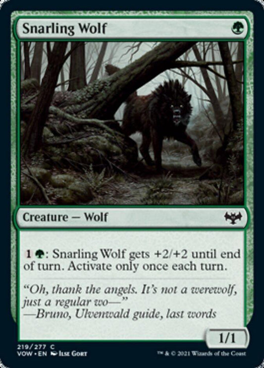 Snarling Wolf [Innistrad: Crimson Vow] - La Boîte Mystère ( The Mystery Box)