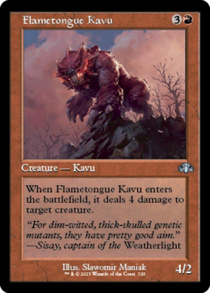 Flametongue Kavu (Retro) [Dominaria Remastered] - La Boîte Mystère ( The Mystery Box)