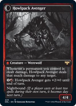 Ill-Tempered Loner // Howlpack Avenger [Innistrad: Double Feature] - La Boîte Mystère ( The Mystery Box)