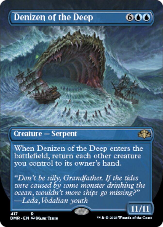 Denizen of the Deep (Borderless Alternate Art) [Dominaria Remastered] - La Boîte Mystère ( The Mystery Box)