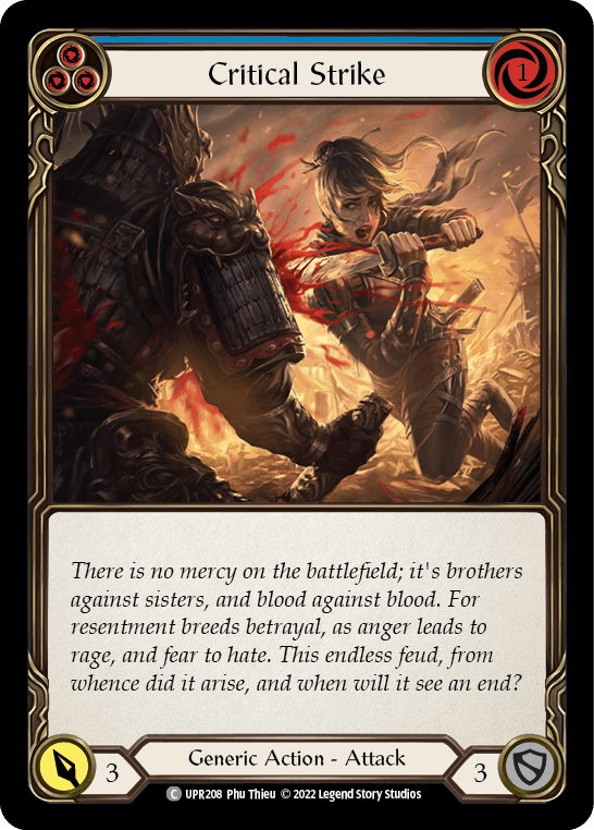 Critical Strike (Blue) [UPR208] (Uprising) - La Boîte Mystère ( The Mystery Box)