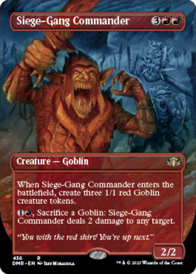 Siege-Gang Commander (Borderless Alternate Art) [Dominaria Remastered] - La Boîte Mystère ( The Mystery Box)