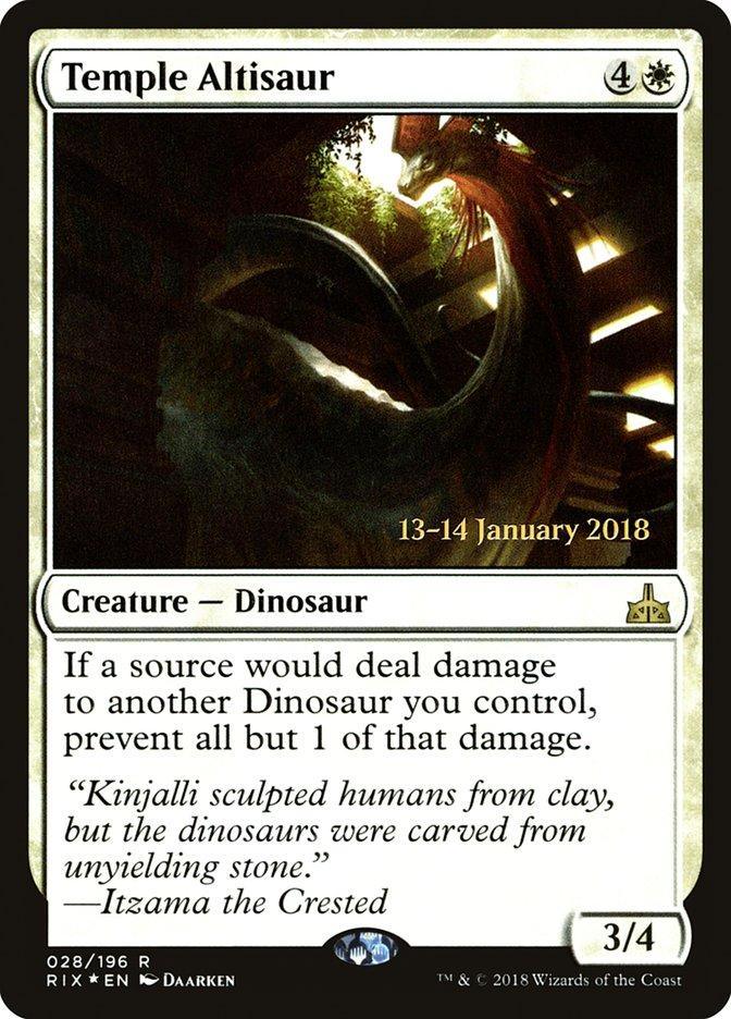 Temple Altisaur [Rivals of Ixalan Prerelease Promos] - La Boîte Mystère ( The Mystery Box)