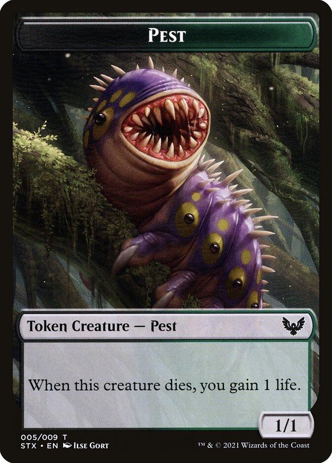 Pest (005) // Blood (017) Double-sided Token [Challenger Decks 2022 Tokens] - La Boîte Mystère ( The Mystery Box)
