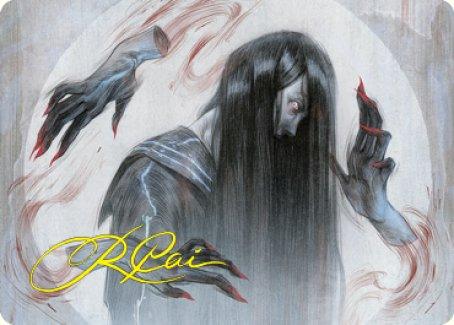 Clawing Torment Art Card (Gold-Stamped Signature) [Kamigawa: Neon Dynasty Art Series] - La Boîte Mystère ( The Mystery Box)