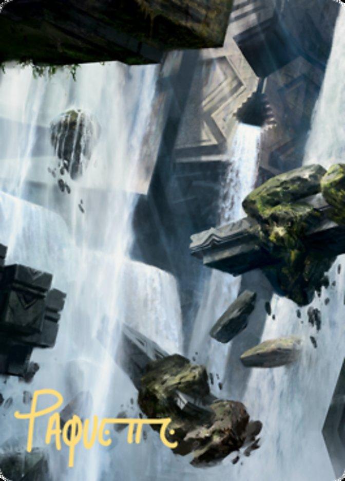 Island 1 Art Card (Gold-Stamped Signature) [Zendikar Rising Art Series] - La Boîte Mystère ( The Mystery Box)