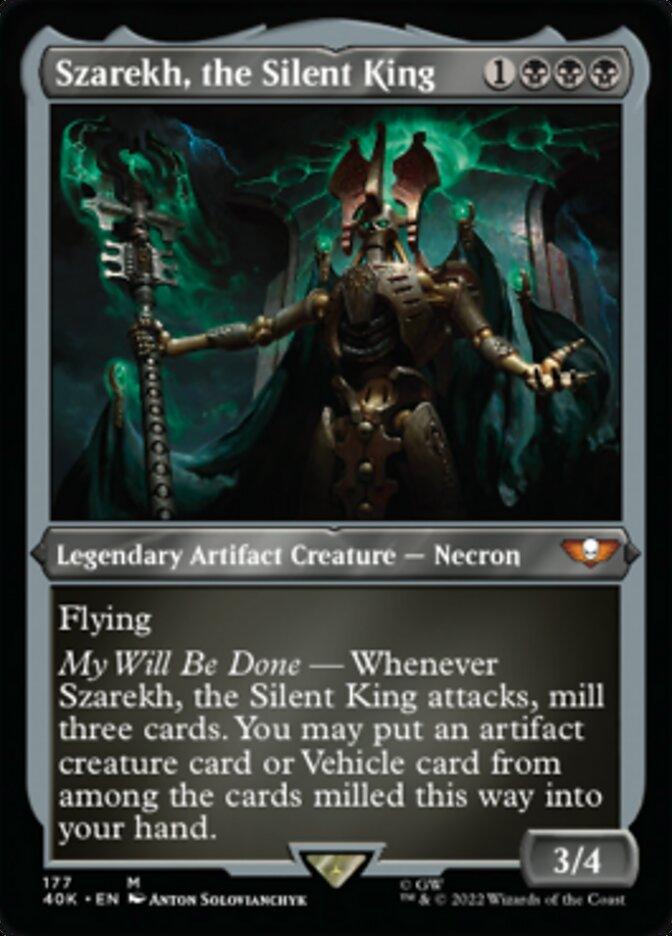 Szarekh, the Silent King (Display Commander) (Surge Foil) [Universes Beyond: Warhammer 40,000] - La Boîte Mystère ( The Mystery Box)