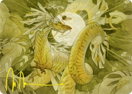 Brilliant Restoration Art Card (Gold-Stamped Signature) [Kamigawa: Neon Dynasty Art Series] - La Boîte Mystère ( The Mystery Box)