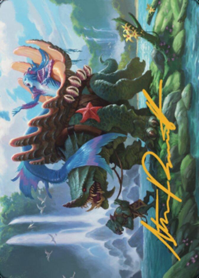 Vodalian Mindsinger Art Card (Gold-Stamped Signature) [Dominaria United Art Series] - La Boîte Mystère ( The Mystery Box)