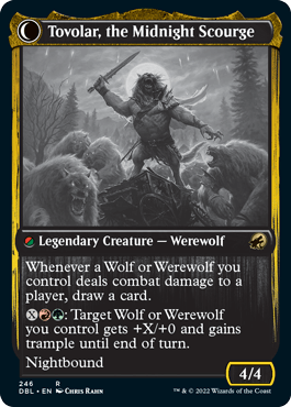 Tovolar, Dire Overlord // Tovolar, the Midnight Scourge [Innistrad: Double Feature] - La Boîte Mystère ( The Mystery Box)