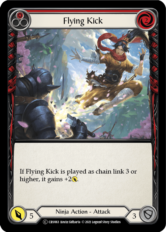 Flying Kick (Red) [U-CRU063-RF] Unlimited Rainbow Foil - La Boîte Mystère ( The Mystery Box)