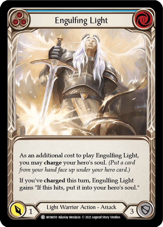 Engulfing Light (Blue) [MON050-RF] 1st Edition Rainbow Foil - La Boîte Mystère ( The Mystery Box)