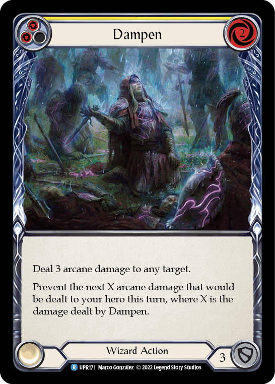 Dampen (Yellow) [UPR171] (Uprising) Rainbow Foil - La Boîte Mystère ( The Mystery Box)
