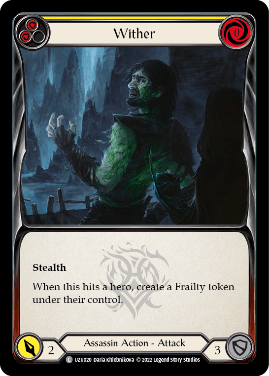 Wither (Yellow) [UZU020] (Outsiders Uzuri Blitz Deck) - La Boîte Mystère ( The Mystery Box)