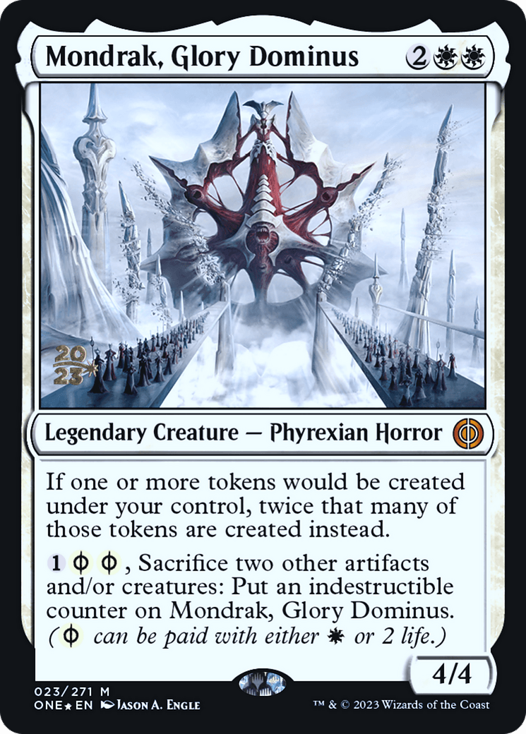 Mondrak, Glory Dominus [Phyrexia: All Will Be One Prerelease Promos] - La Boîte Mystère ( The Mystery Box)