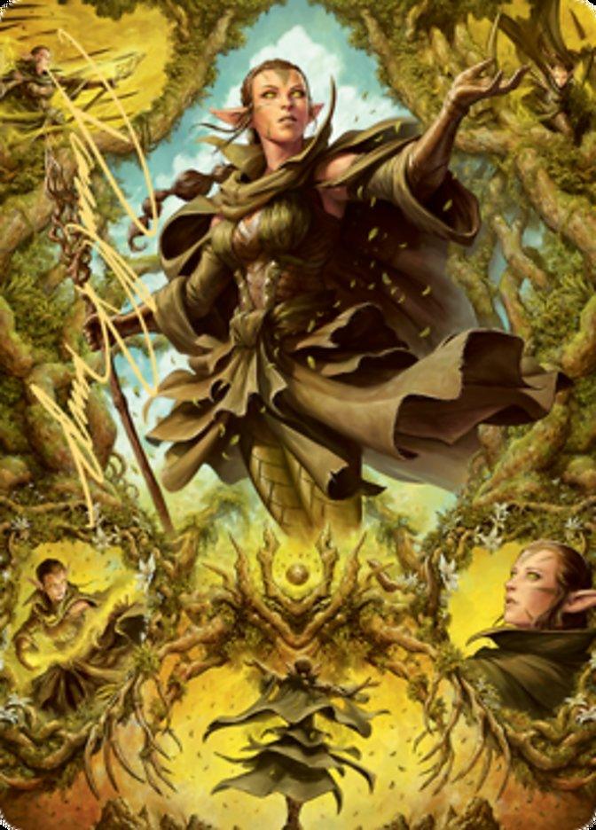 Nissa of Shadowed Boughs 2 Art Card (Gold-Stamped Signature) [Zendikar Rising Art Series] - La Boîte Mystère ( The Mystery Box)