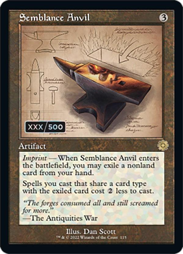 Semblance Anvil (Retro Schematic) (Serial Numbered) [The Brothers' War Retro Artifacts] - La Boîte Mystère ( The Mystery Box)