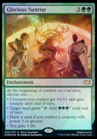 Glorious Sunrise [Innistrad: Crimson Vow Prerelease Promos] - La Boîte Mystère ( The Mystery Box)