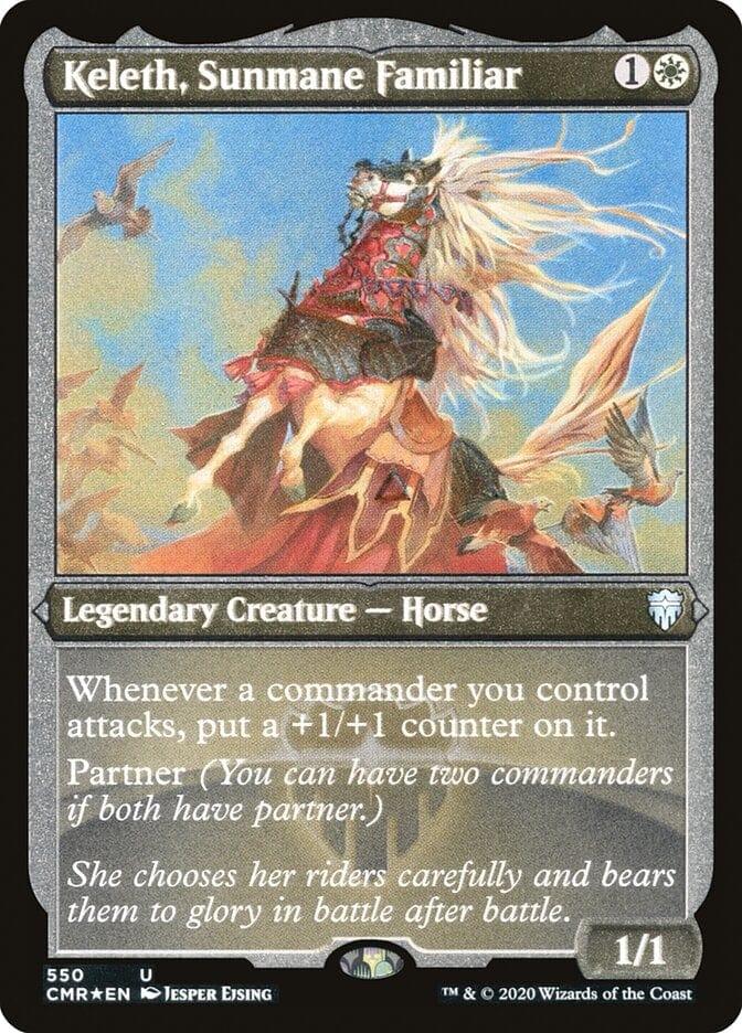Keleth, Sunmane Familiar [Commander Legends Etched] - La Boîte Mystère ( The Mystery Box)