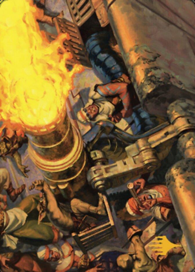 Mana Cannons Art Card (Gold-Stamped Signature) [Dominaria United Art Series] - La Boîte Mystère ( The Mystery Box)