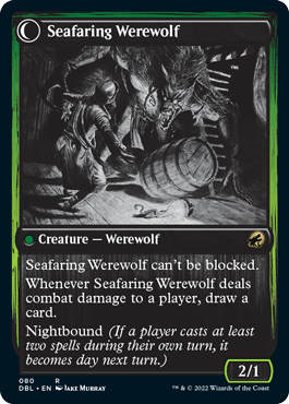 Suspicious Stowaway // Seafaring Werewolf [Innistrad: Double Feature] - La Boîte Mystère ( The Mystery Box)
