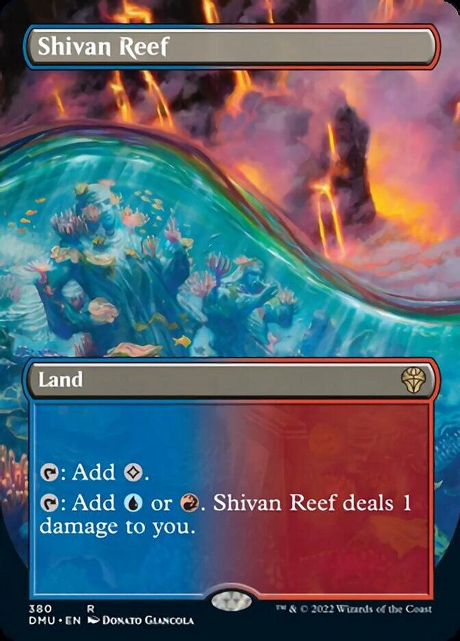 Shivan Reef (Borderless Alternate Art) [Dominaria United] - La Boîte Mystère ( The Mystery Box)