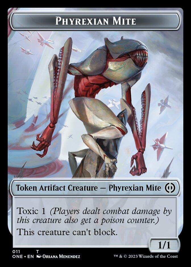 Phyrexian Mite (011) // Phyrexian Germ Double-Sided Token [Phyrexia: All Will Be One Commander Tokens] - La Boîte Mystère ( The Mystery Box)