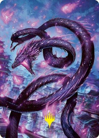 Junji, the Midnight Sky 2 Art Card (Gold-Stamped Signature) [Kamigawa: Neon Dynasty Art Series] - La Boîte Mystère ( The Mystery Box)