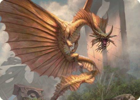 Ancient Gold Dragon Art Card (28) [Commander Legends: Battle for Baldur's Gate Art Series] - La Boîte Mystère ( The Mystery Box)