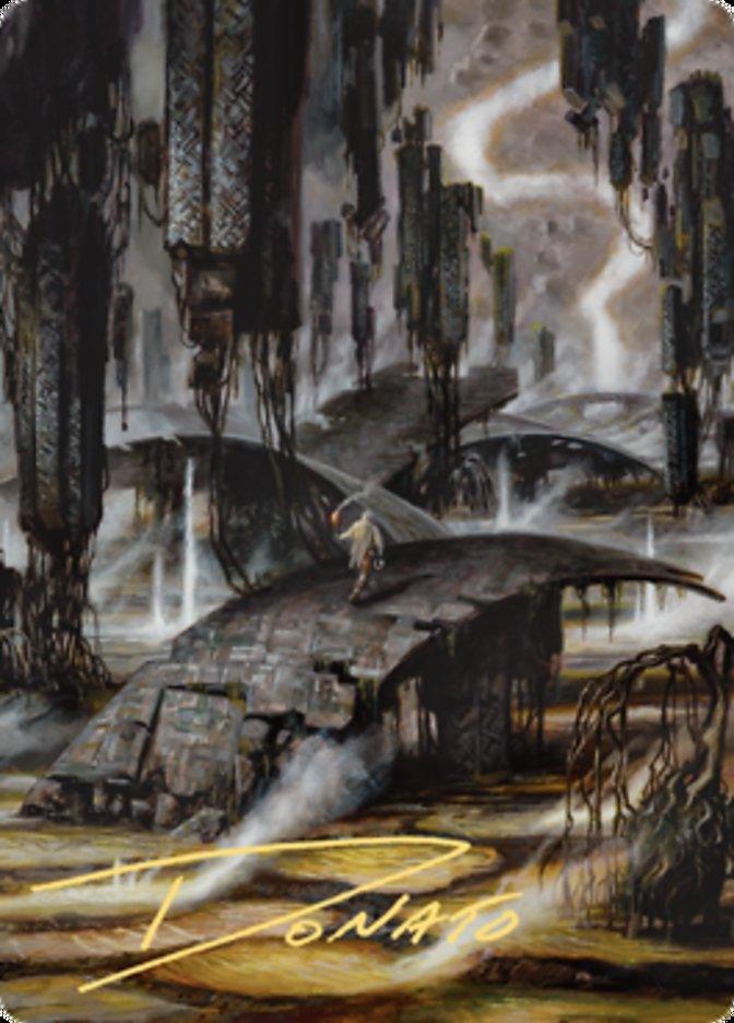 Grimclimb Pathway Art Card (Gold-Stamped Signature) [Zendikar Rising Art Series] - La Boîte Mystère ( The Mystery Box)