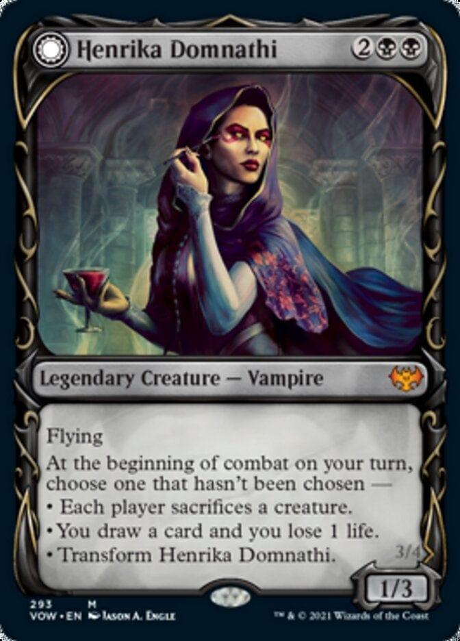 Henrika Domnathi // Henrika, Infernal Seer (Showcase Fang Frame) [Innistrad: Crimson Vow] - La Boîte Mystère ( The Mystery Box)
