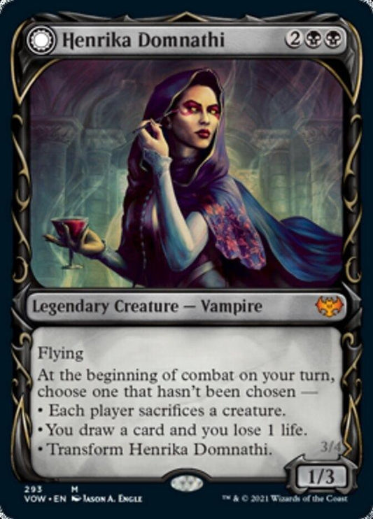 Henrika Domnathi // Henrika, Infernal Seer (Showcase Fang Frame) [Innistrad: Crimson Vow] - La Boîte Mystère ( The Mystery Box)
