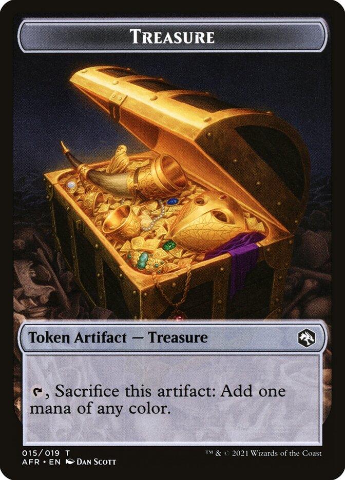 Wolf (014) // Treasure (015) Double-sided Token [Challenger Decks 2022 Tokens] - La Boîte Mystère ( The Mystery Box)