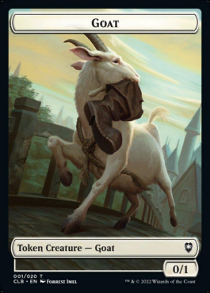 Treasure // Goat Double-sided Token [Commander Legends: Battle for Baldur's Gate Tokens] - La Boîte Mystère ( The Mystery Box)