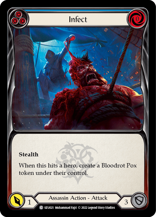Infect (Blue) [UZU021] (Outsiders Uzuri Blitz Deck) - La Boîte Mystère ( The Mystery Box)