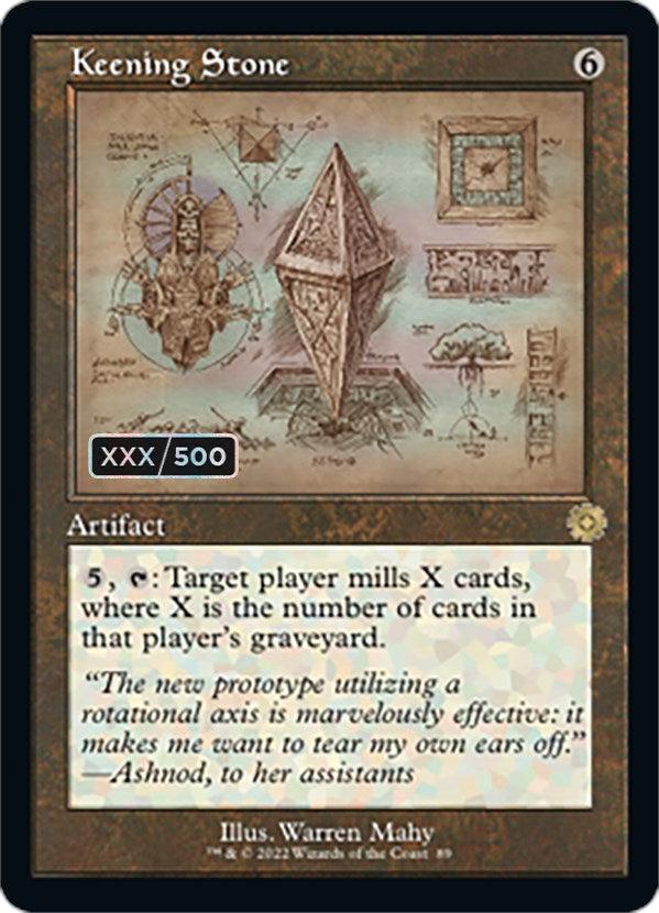 Keening Stone (Retro Schematic) (Serial Numbered) [The Brothers' War Retro Artifacts] - La Boîte Mystère ( The Mystery Box)