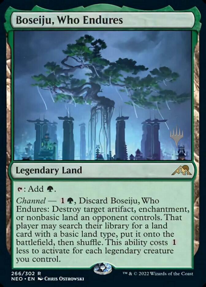 Boseiju, Who Endures (Promo Pack) [Kamigawa: Neon Dynasty Promos] - La Boîte Mystère ( The Mystery Box)